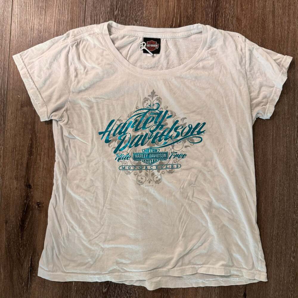 women’s 2016 y2k style harley davidson tee